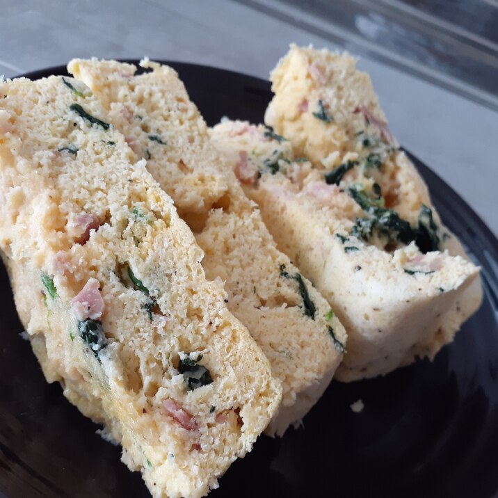 生おからのおかず蒸しパン ほうれん草ベーコン味 レシピ 作り方 By アラレぽ 楽天レシピ
